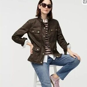 J.Crew The Downtown Field Jacket in waxed cotton